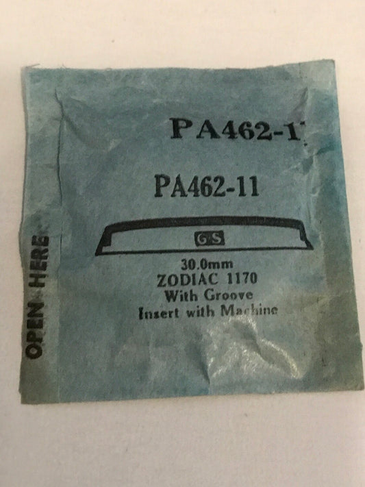 GS PA462-11 Watch Crystal 30.0 mm for Zodiac Wrist Case #1170 - New