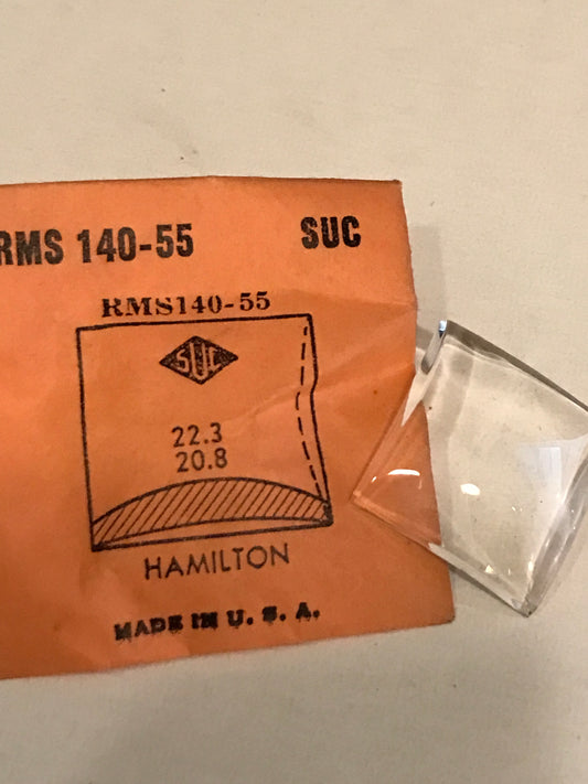 SUC Rocket Crystal RMS 140-55  for HAMILTON 22.3 x 20.8mm - New