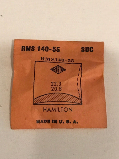 SUC Rocket Crystal RMS 140-55  for HAMILTON 22.3 x 20.8mm - New