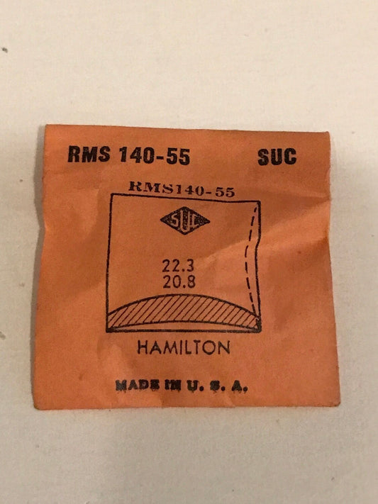SUC Rocket Crystal RMS 140-55  for HAMILTON 22.3 x 20.8mm - New