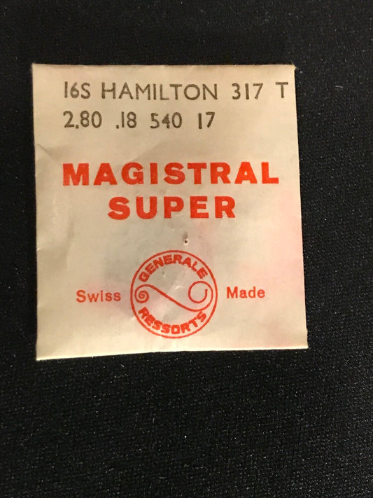 Magistral Super Mainspring for 16s Hamilton No. 317 - Alloy