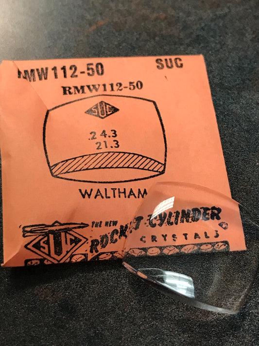 SUC Rocket Crystal RMW 112-50 for WALTHAM - 24.3 x 21.3mm - New