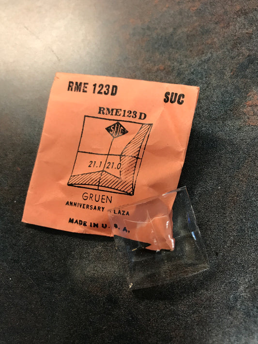 SUC Rocket Faceted Crystal RME 123D for GRUEN Anniversary Plaza - 21.1 x 21.0mm - New