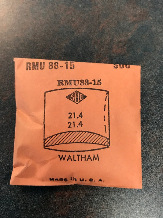 SUC Rocket Crystal RMU 88-15 for WALTHAM - 21.4 x 21.4mm - New