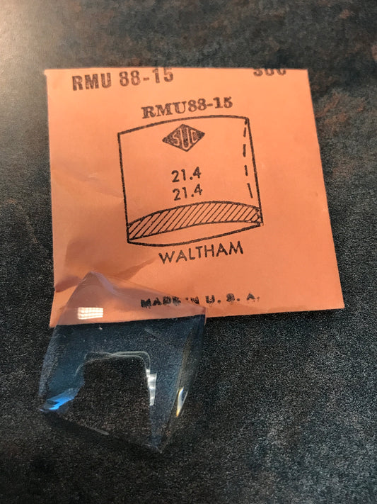 SUC Rocket Crystal RMU 88-15 for WALTHAM - 21.4 x 21.4mm - New