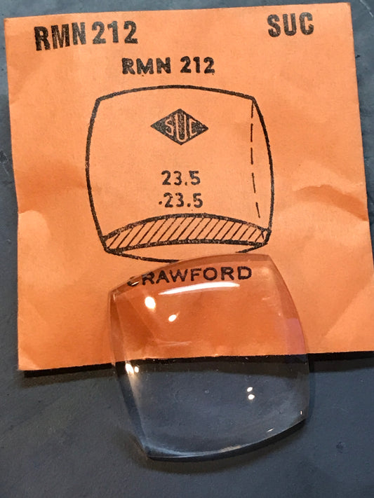 SUC Rocket Crystal RMN 212 for CRAWFORD - 23.5 x 23.5mm - New