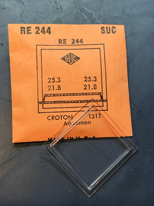 SUC Rocket Crystal RE 244 for CROTON Aquaman 1311 - 25.3 x 25.3mm - New