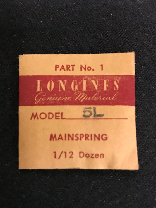 Longines Factory Mainspring for caliber 5L - Steel