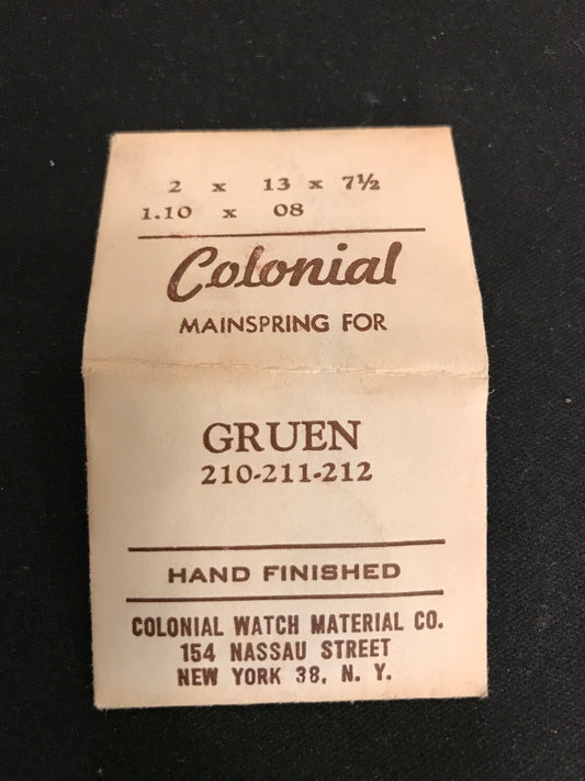 Colonial Mainspring for Guren 210, 211, 212 - Steel