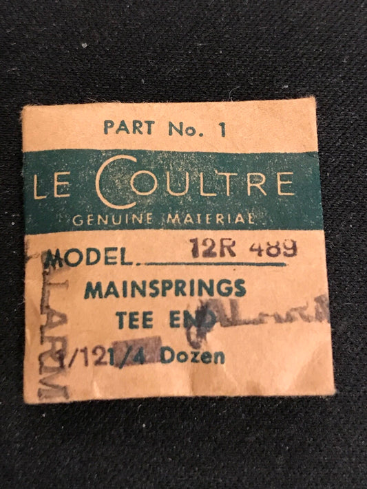 LeCoultre Factory ALARM Mainspring for caliber 12R 489 - Steel
