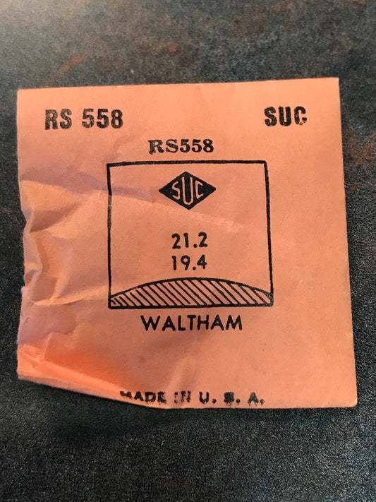 SUC Rocket Crystal RS 558 for WALTHAM - 21.2 x 19.4mm - New