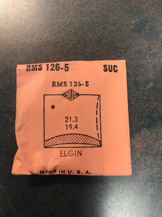 SUC Rocket Crystal RMS 126-5  for ELGIN 21.3 x 19.4mm - New