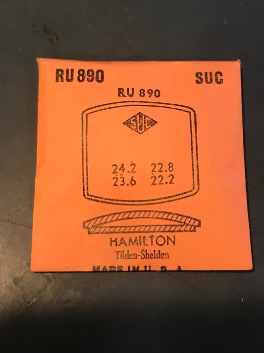 SUC Rocket Crystal RU 890 for HAMILTON Tindel - Sheldon - 23.6 x 22.2mm - New
