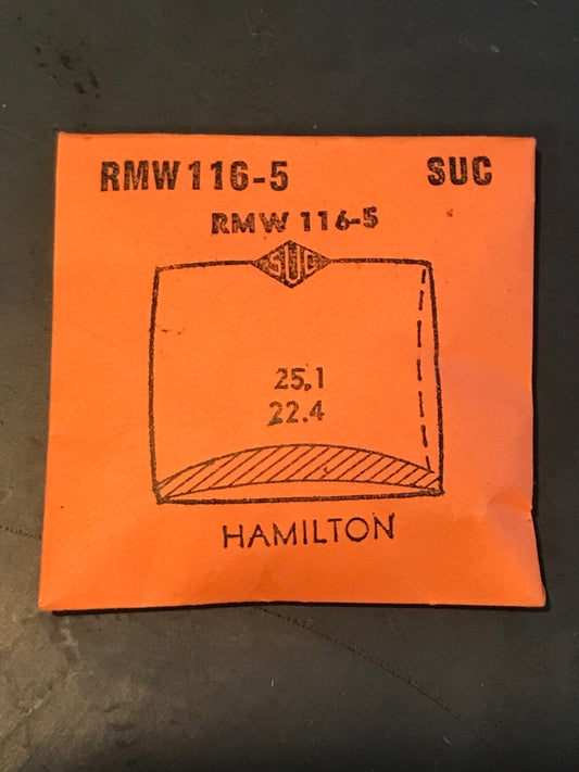 SUC Rocket Crystal RMW 116-5 for HAMILTON - 25.1 x 22.4mm - New
