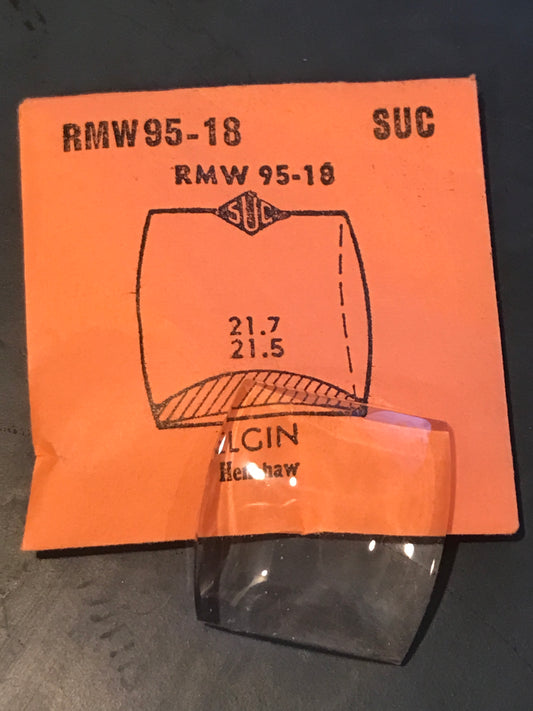 SUC Rocket Crystal RMW 95-18 for ELGIN Henshaw - 21.7 x 21.5mm - New