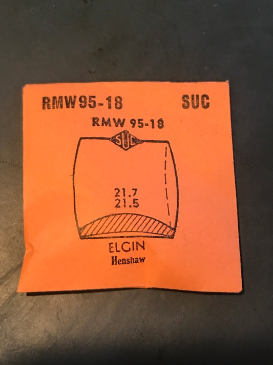 SUC Rocket Crystal RMW 95-18 for ELGIN Henshaw - 21.7 x 21.5mm - New