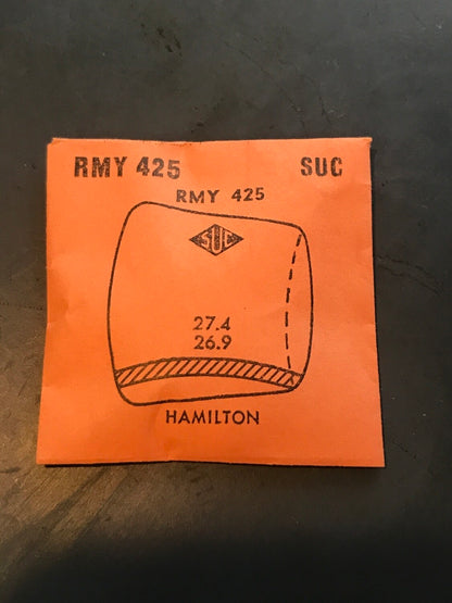 SUC Rocket Fancy Crystal RMY 425 for HAMILTON - 27.4 x 26.9mm - New