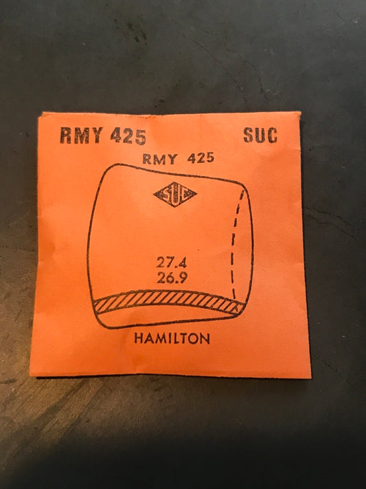 SUC Rocket Fancy Crystal RMY 425 for HAMILTON - 27.4 x 26.9mm - New