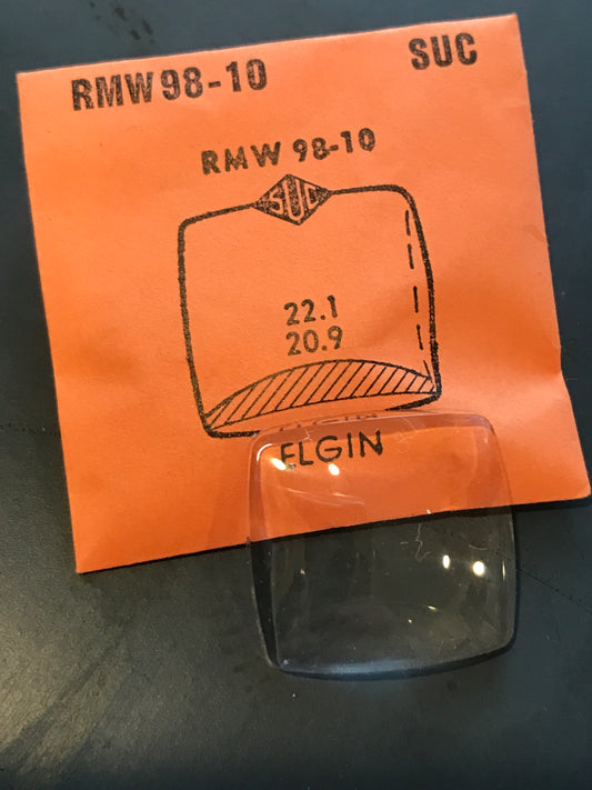 SUC Rocket Crystal RMW 98-10 for ELGIN - 22.1 x 20.9mm - New