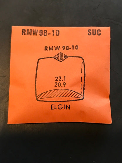 SUC Rocket Crystal RMW 98-10 for ELGIN - 22.1 x 20.9mm - New