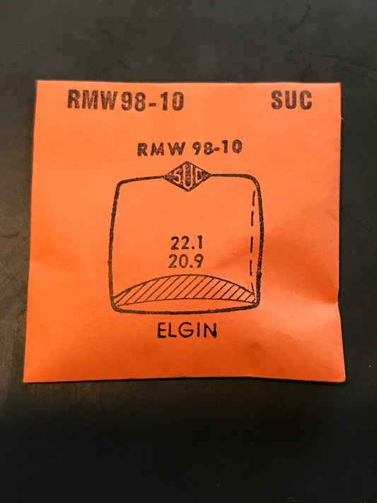 SUC Rocket Crystal RMW 98-10 for ELGIN - 22.1 x 20.9mm - New