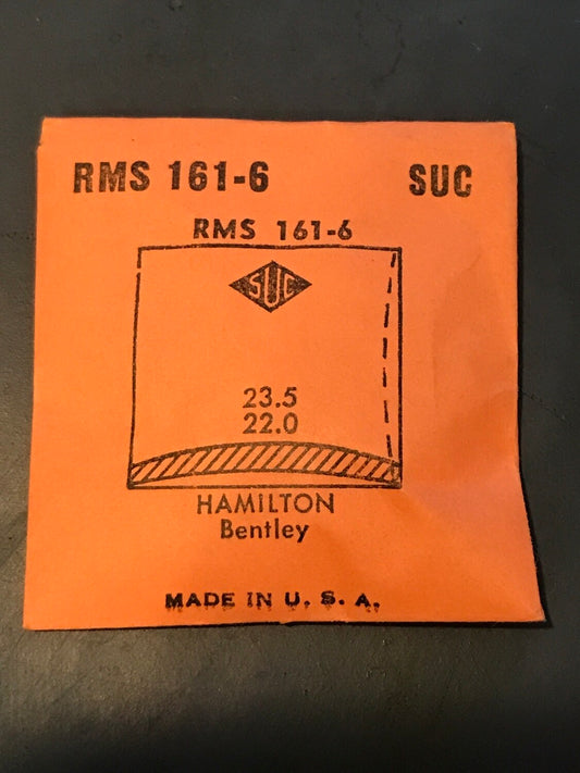 SUC Rocket Crystal RMS 161-6 for HAMILTON Bentley - 23.5 x 22.0mm - New