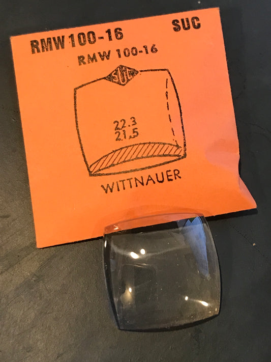 SUC Rocket Crystal RMW 100-16 for WITTNAUER - 22.3 x 21.5mm - New
