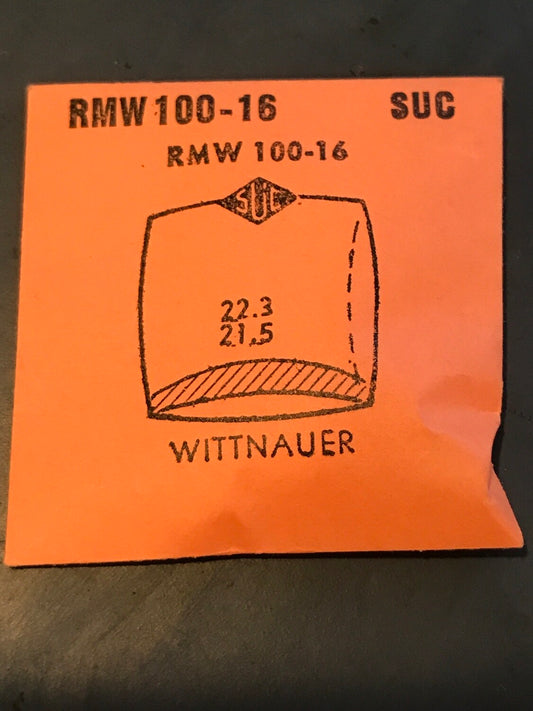 SUC Rocket Crystal RMW 100-16 for WITTNAUER - 22.3 x 21.5mm - New