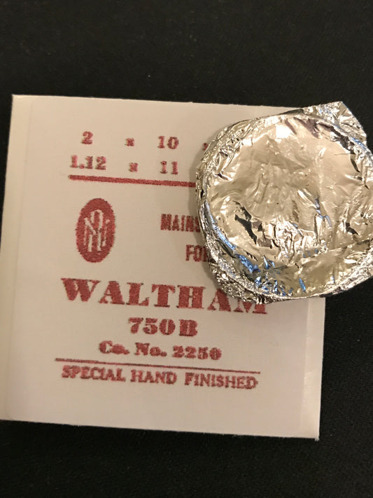 RN Mainspring for Waltham 7½ ligne Model 750B No. 2250 - Steel