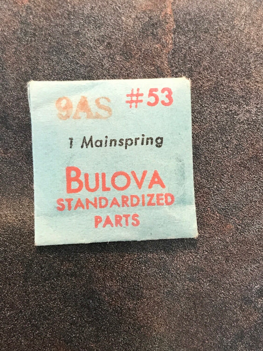 Bulova Factory Mainspring for caliber 9AS - Steel