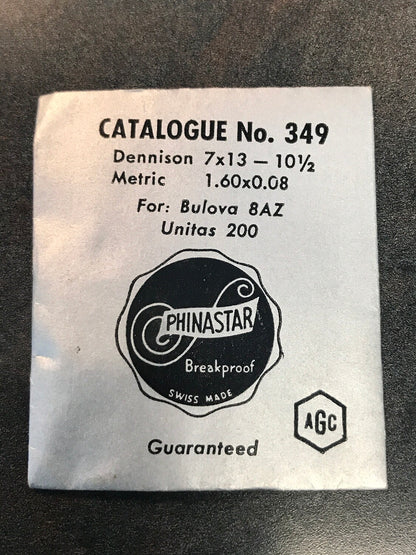 AGC Phinastar Mainspring No.349 for caliber Bulova 8AZ & Unitas 200 - Alloy