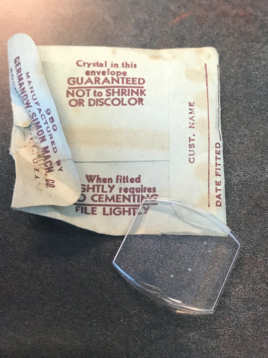 GS Flexo Crystal CMT298 for BULOVA - 22.3 x 20.3 mm - New
