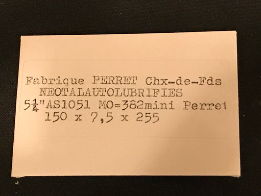 PERRET Mainspring for 5¼ ligne A. Schild caliber 1051 - Alloy