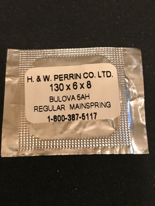 H. & W. Perrin Co. Mainspring for Bulova 5AD, 5AH - Alloy