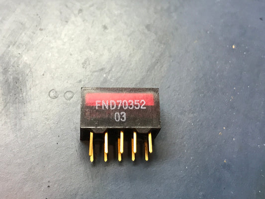 Lot of 12 - ½" Fairchild 7-segment LED displays FND70352- New