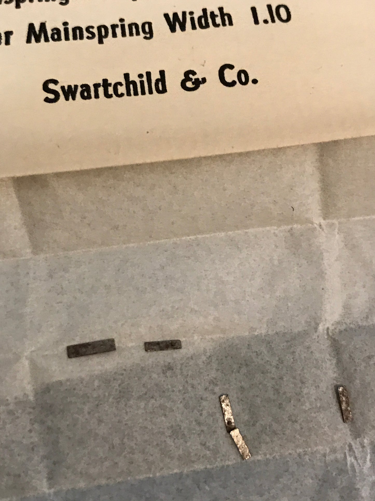Swartchild Assortment 422052 Mainspring Tongue Ends