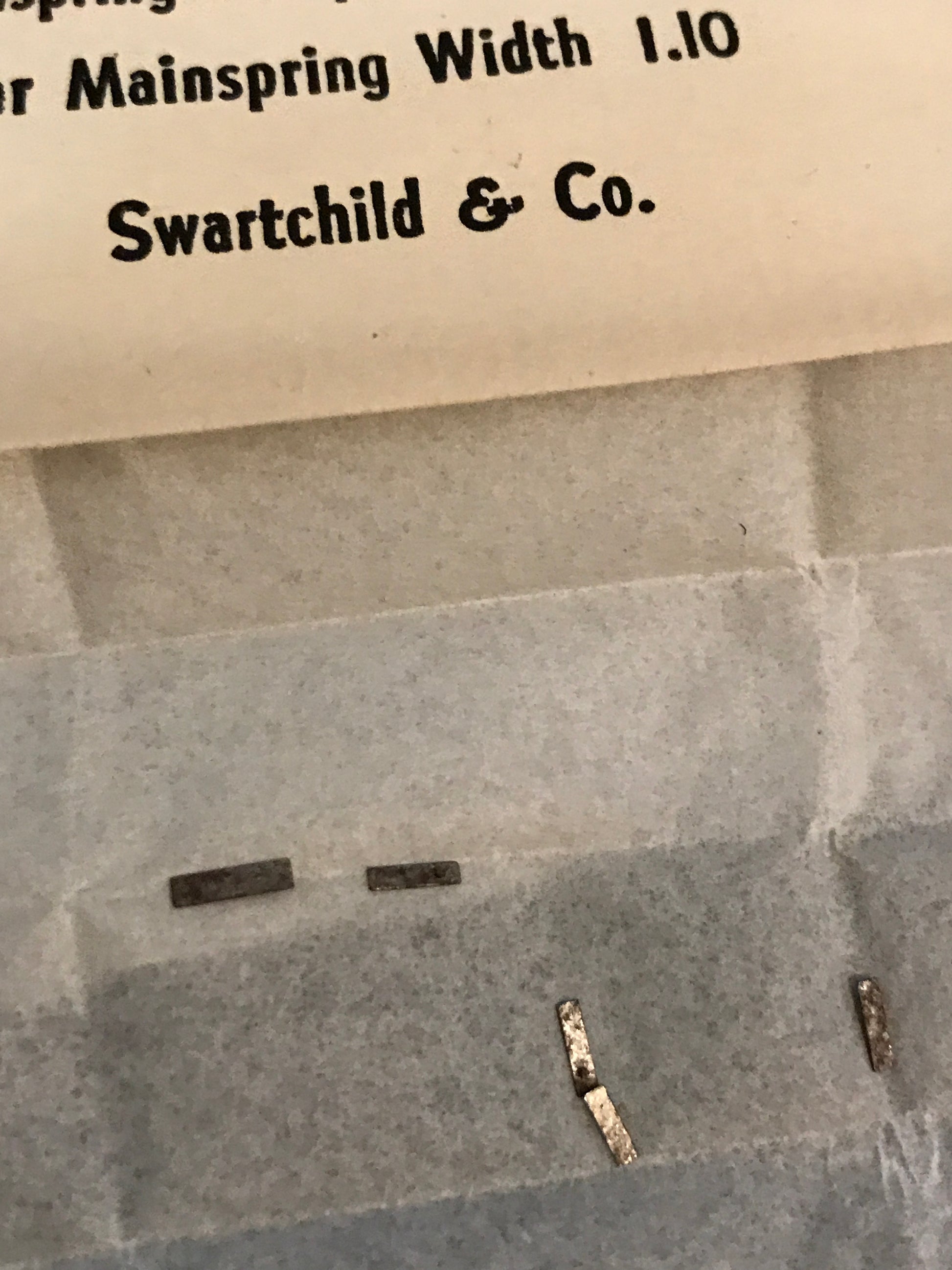 Swartchild Assortment 422052 Mainspring Tongue Ends