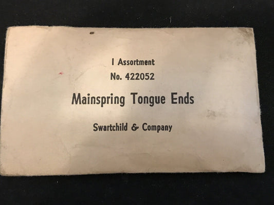 Swartchild Assortment 422052 Mainspring Tongue Ends