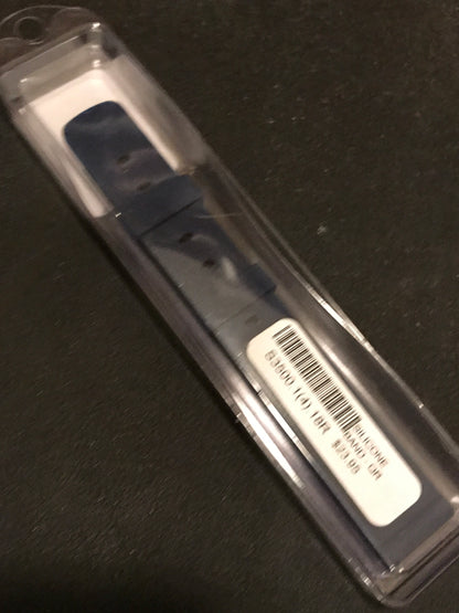 Alpine 18mm Blue Silicone Rubber Sport Watch Band