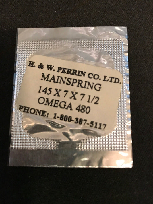 H. & W. Perrin Co. Mainspring for OMEGA caliber 480 - Alloy