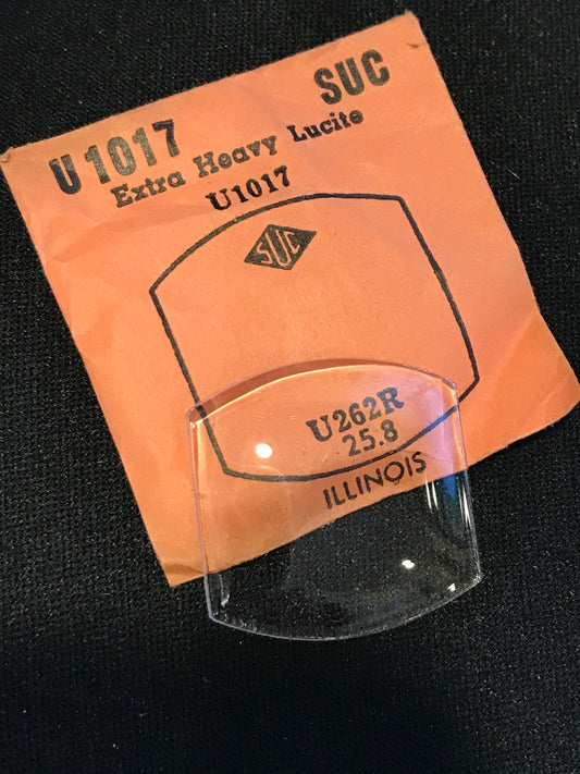 SUC Lucite Crystal U 1017 for ILLINOIS - 26.2 x 25.8mm - New