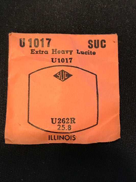 SUC Lucite Crystal U 1017 for ILLINOIS - 26.2 x 25.8mm - New