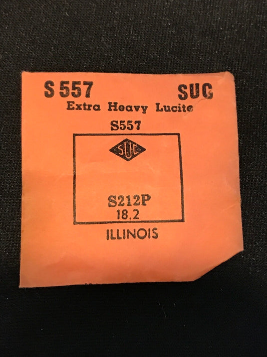 SUC Lucite Crystal S 557 for ILLINOIS - 21.2 x 18.2mm - New