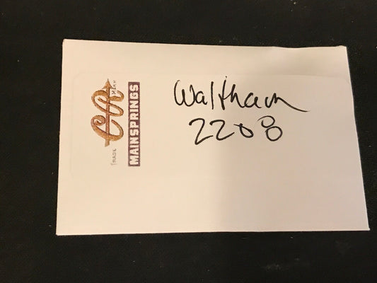 CR Mainspring for Waltham 16s Factory No. 2208 - Steel