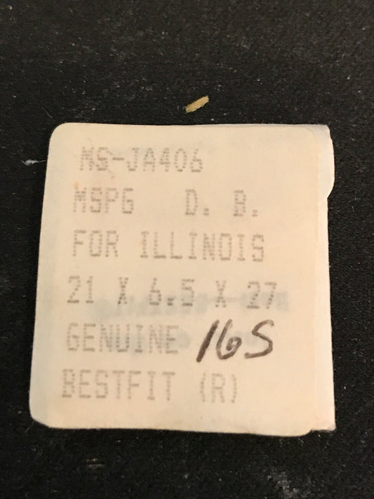 BESTFIT Mainspring JA406 for Illinois 16s Factory No. 47309 for 60hr - Alloy