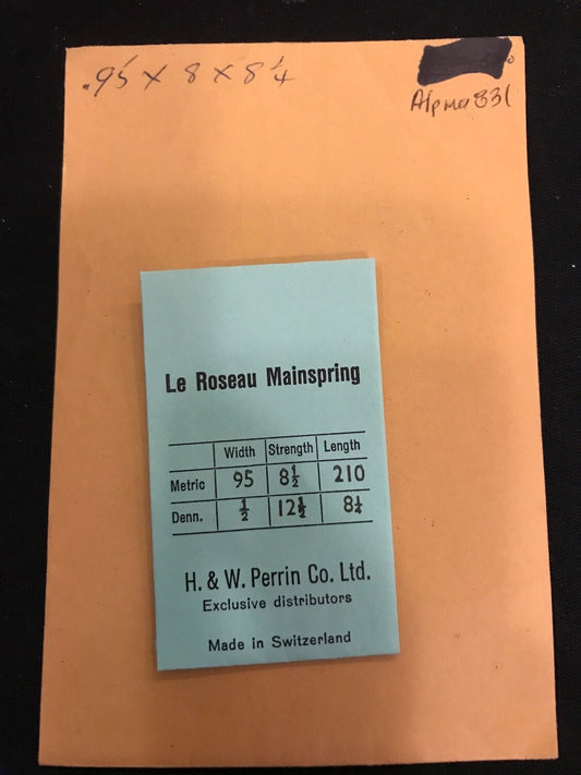 H. & W. Perrin Co. Mainspring for ALPINA caliber 831 movements - Alloy