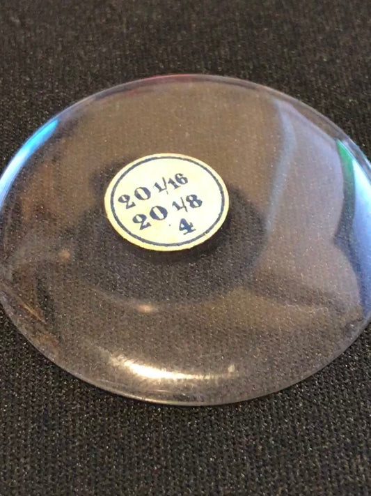 Vintage Glass Hunting Case Crystal 20-1/16 - NOS