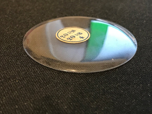 Vintage Glass Hunting Case Crystal 20-1/16 - NOS