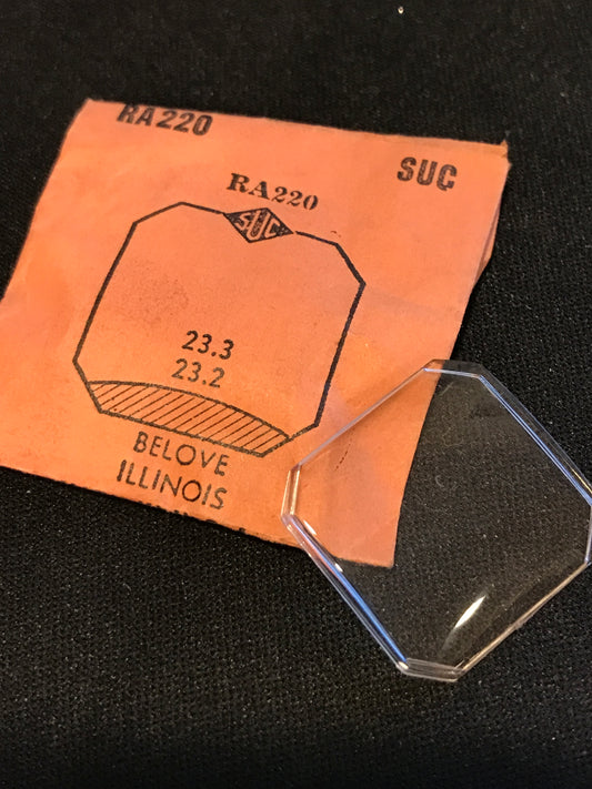 SUC Rocket Crystal RA 220  for ILLINOIS & BELOVE - 23.3 x 23.2mm - New