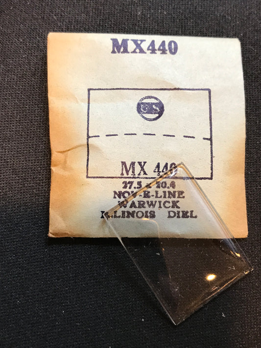 GS Flexo Flat Crystal MX440 for ILLINOIS, WARWICK, DIEL - 27.5 x 20.4 mm - New